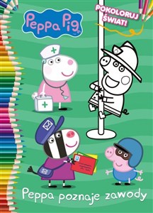Obrazek Peppa Pig. Pokoloruj świat. Peppa poznaje zawody