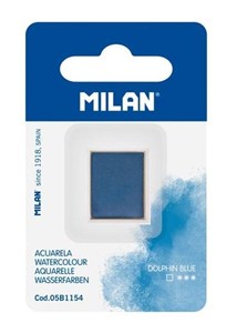 Obrazek Farba akwarelowa kostka błękitny delfin MILAN