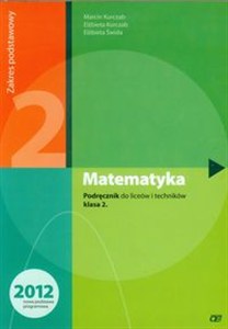 Obrazek Matematyka podręcznik dla klasy 2 liceum i tec
