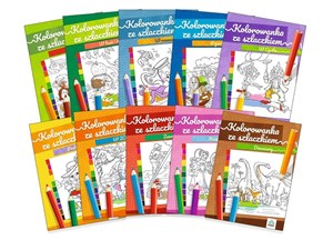 Obrazek Kolorowanka ze szlaczkiem - zestaw 10szt