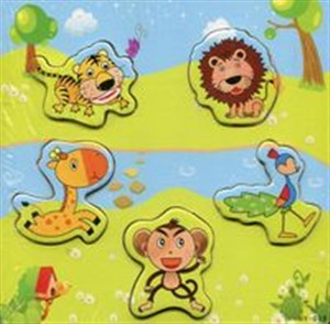 Picture of Układanka drewniana zwierzęta 5 elementów