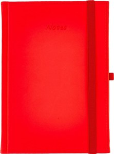 Obrazek Notes A5 kratka Vivella z gumką czerwony