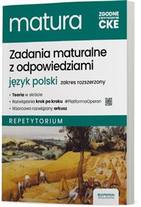 Obrazek Zadania maturalne z odpowiedziami Język polski Repetytorium Zakres rozszerzony