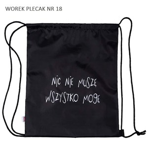 Picture of Worek plecak Nic nie muszę
