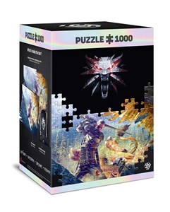 Picture of Puzzle 1000 Premium The Witcher Wiedźmin Griffin Fight
