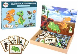 Picture of Puzzle magnetyczne z motywem dinozaurów