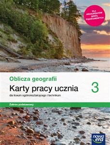 Obrazek Oblicza geografii 3 Karty pracy ucznia Zakres podstawowy Szkoła  ponadpodstawowa