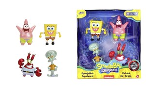 Obrazek Metalowe figurki JADA SpongeBob 6,5cm 4 sztuki