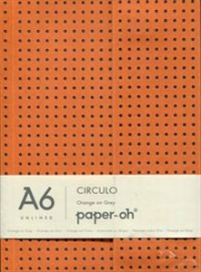 Obrazek Notatnik A6 Orange on Grey