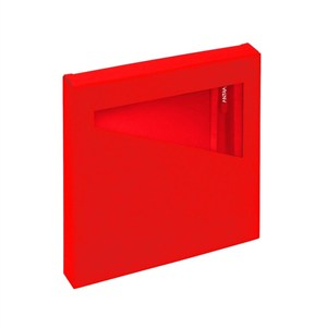 Obrazek Notes z długopisem A6 w pudełku, czerwony, wnętrze: kratka, kropki i linia