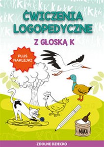 Obrazek Ćwiczenia logopedyczne z głoską K Plus naklejki
