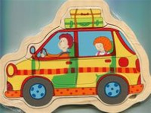 Picture of Układanka drewniana trójkątna Auto