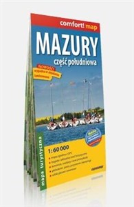 Obrazek Mazury Część południowa laminowana mapa turystyczna 1:60 000