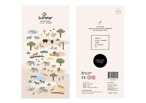 Obrazek Naklejki ozdobne Zwierzęta Serengeti Suatelier