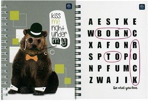 Obrazek Kołozeszyt A6 50 kartek w kratkę 10 sztuk mix