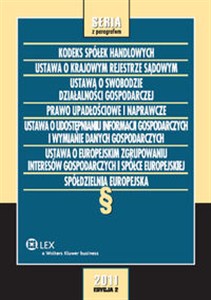 Obrazek Kodeks spółek handlowych Ustawa o Krajowym Rejestrze Sądowym