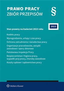 Obrazek Prawo pracy Zbiór przepisów Kodeks pracy. Wynagrodzenia, urlopy i czas pracy. Ochrona zatrudnienia i świadectwa pracy. Organizacje pracodawców, związki zawodowe i spory zbiorowe. Państwowa Inspekcja Pracy. Bezpieczeństwo i higiena pracy, wypadki przy pracy, choroby zawodowe. Koszty