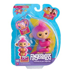 Obrazek Małpka Fingerlings Charlie fioletowa