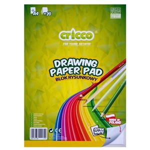Obrazek Blok rysunkowy A4/20K biały CRICCO