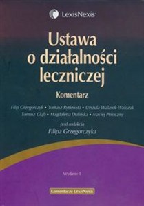 Obrazek Ustawa o działalności leczniczej Komentarz
