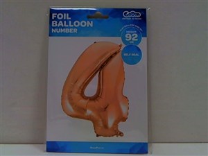Picture of Balon foliowy B&C 4 różowo-złoty 92cm