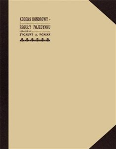 Picture of Kodeks honorowy i reguły pojedynku