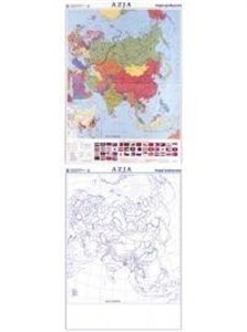 Obrazek Mapa - Azja. Mapa polityczna / konturowa
