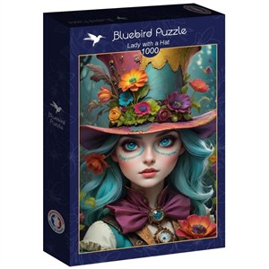 Obrazek Puzzle 1000 Dama w kapeluszu