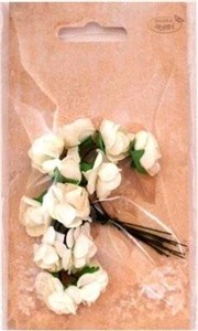 Picture of Różyczki papierowe 12szt białe