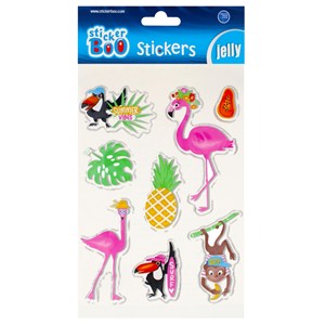 Obrazek Naklejki flamingi jelly