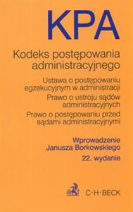 Obrazek Kodeks postępowania administracyjnego Ustawa o postępowaniu egzekucyjnym w administracji Prawo o ustroju sądów administracyjnych Prawo o postępowaniu sądami administracyjnymi