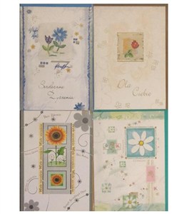 Picture of Karnet B6 złocony + koperta mix