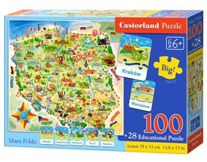 Obrazek Puzzle edukacyjne Mapa Polski