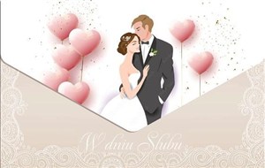 Picture of Kartka-koperta Ślub TS+10