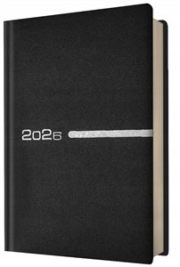 Obrazek Kalendarz 2026 A5 dzienny czarny
