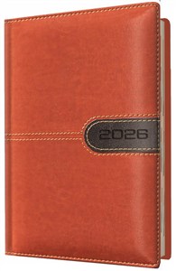 Picture of Kalendarz 2026 A6 tygodniowy brązowy