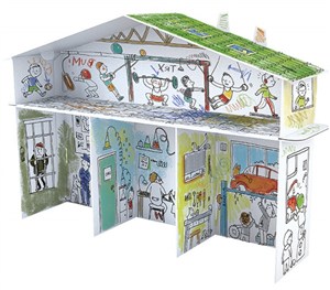 Obrazek DOMEK TYLKO DLA CHŁOPCÓW KOLOROWANKA XXL