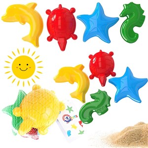 Obrazek Foremka do biasku zwierzątka morskie 4szt MIX