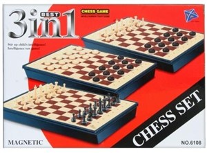 Obrazek Szachy magnetyczne 3w1