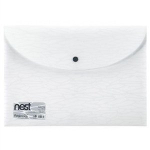 Picture of Teczka kopertowa zamykana na zatrzask biała format A4