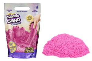 Obrazek Kinetic Sand - Piasek błyszczący różowy 900g