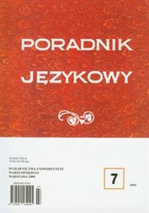 Picture of Poradnik językowy 7/2009