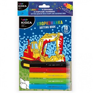 Obrazek Zestaw malowanie kropkami ze stempelkami Pojazdy Kidea