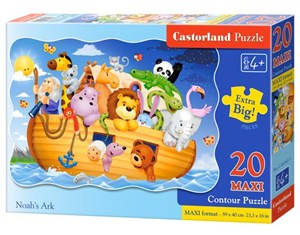 Obrazek Puzzle Maxi Konturowe: Noah's Ark 20