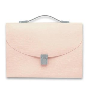 Obrazek Teczka harmonijkowa z uchwytem PASTELOWY RÓŻ