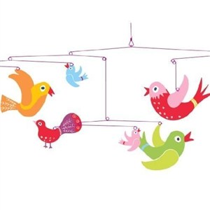Obrazek Ruchoma dekoracja. Ptaszki