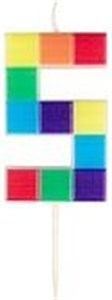Picture of Świeczka urodzinowa 5 klocki 7cm