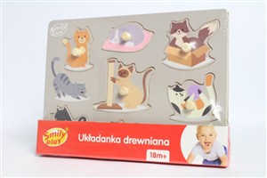 Picture of Układanka drewniana Koty SPW83810 AN01