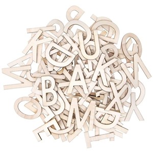 Obrazek Litery drewniane 100szt
