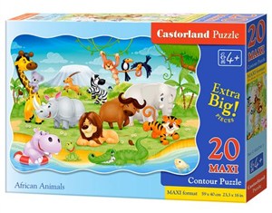 Picture of Puzzle Maxi Konturowe: African Animals 20